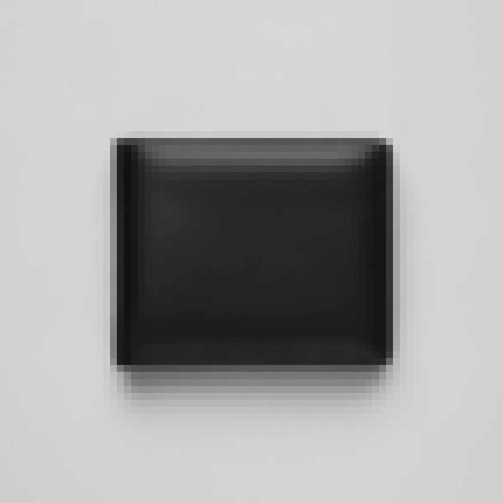 Soft-edged black leather wallet product photo lacking visible stitching or texture detail