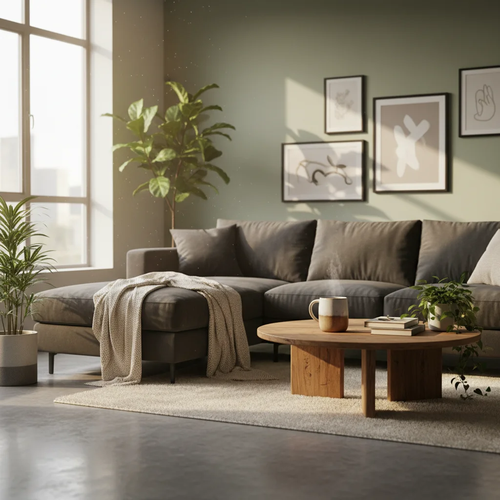 Living room before prank