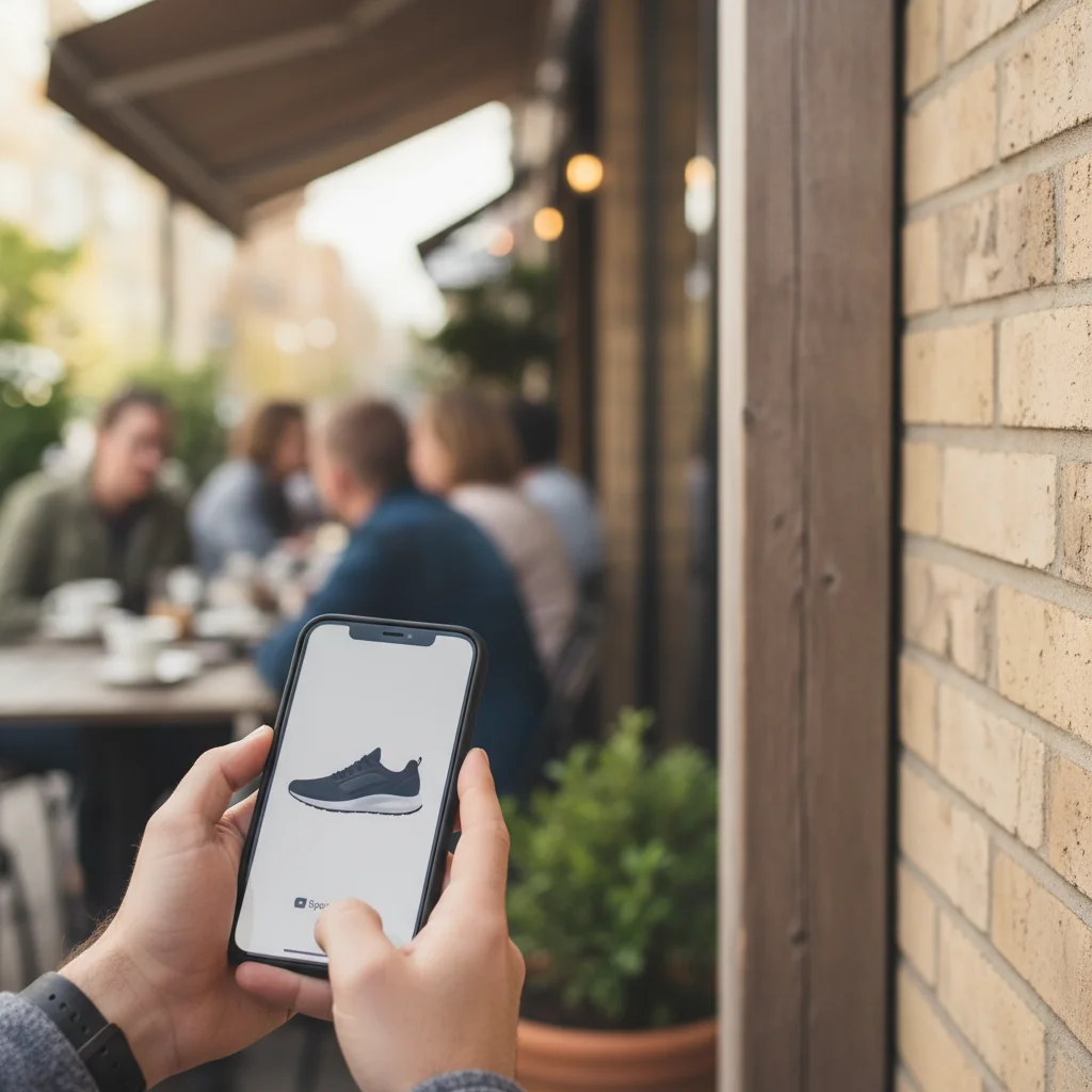 Woman selfie with cluttered home office background