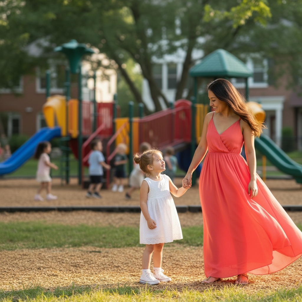 Same family photo with creamy blurred background, both subjects perfectly sharp