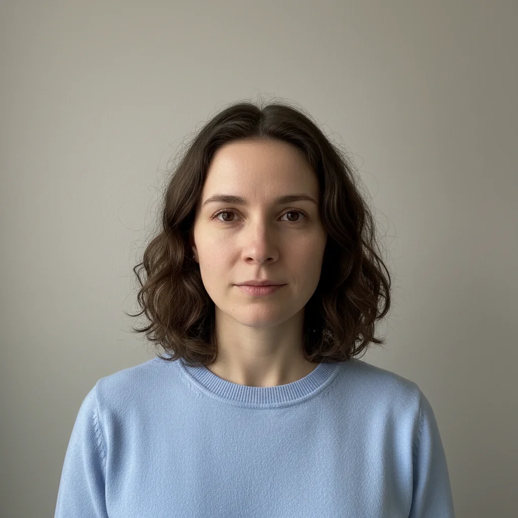 Plain portrait photo of a person with no tattoos