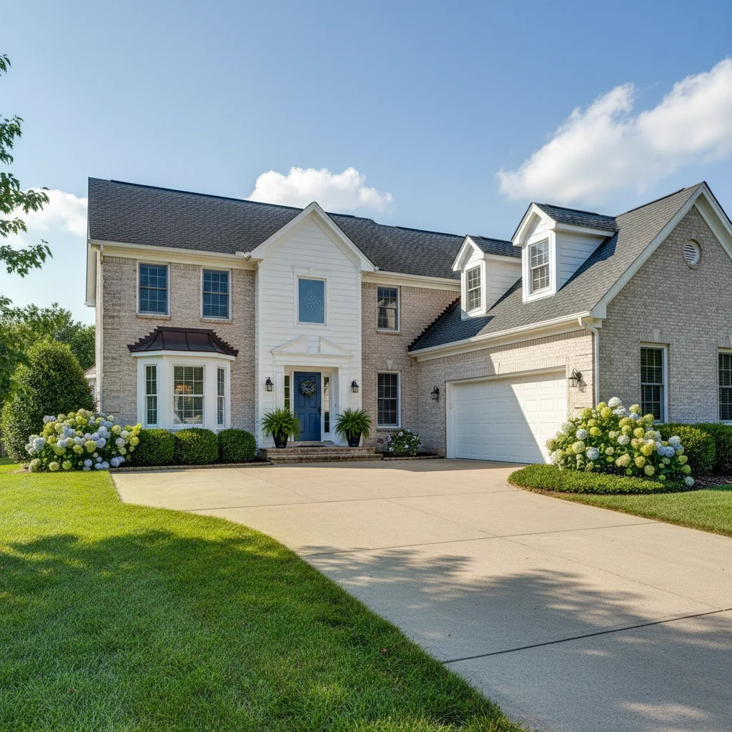 House exterior before prank