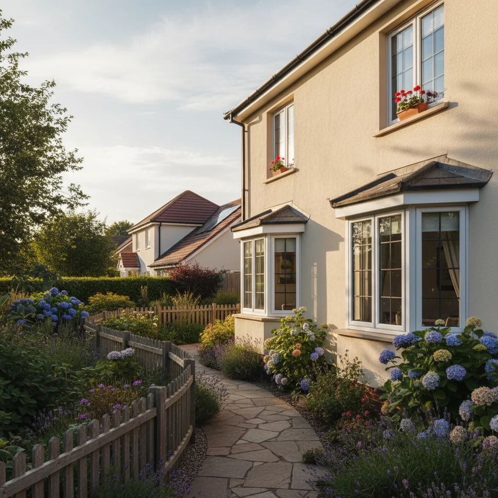 Side of house before prank