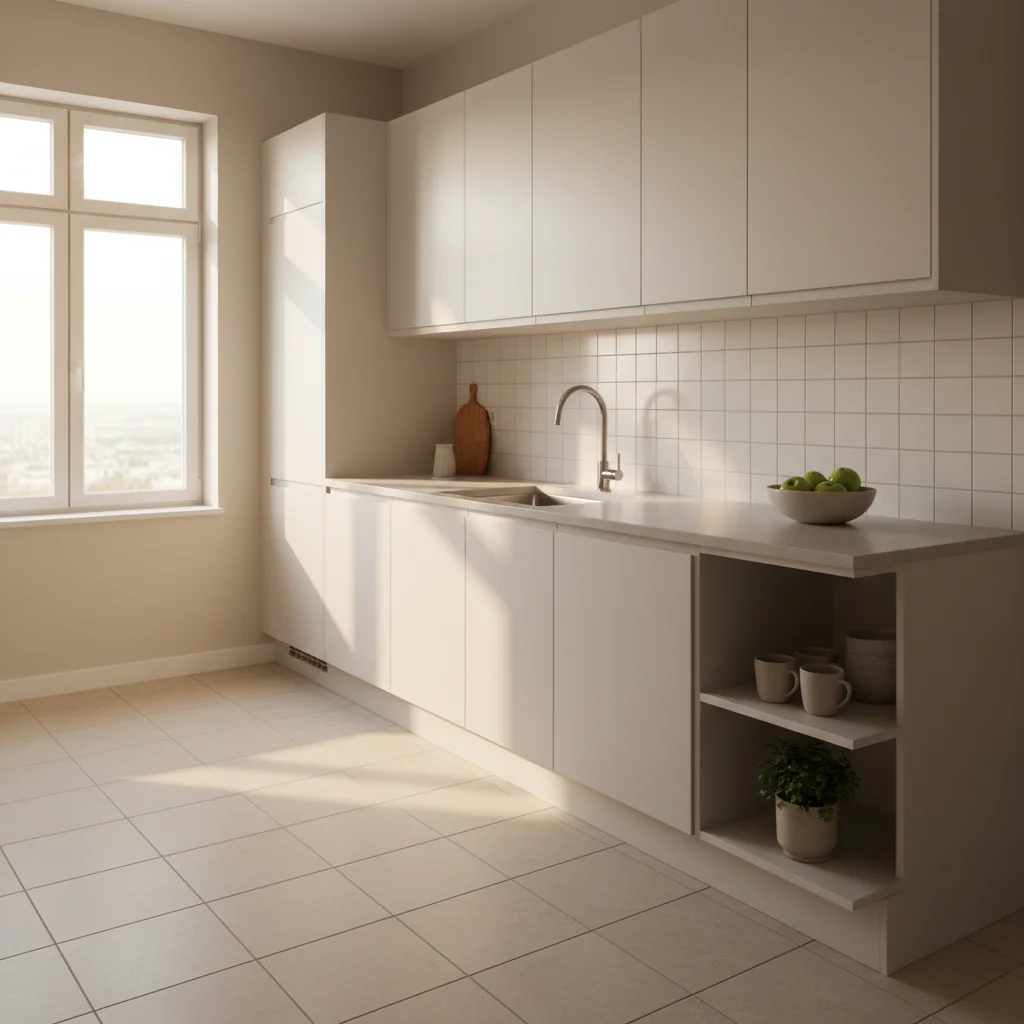 Apartment kitchen before prank