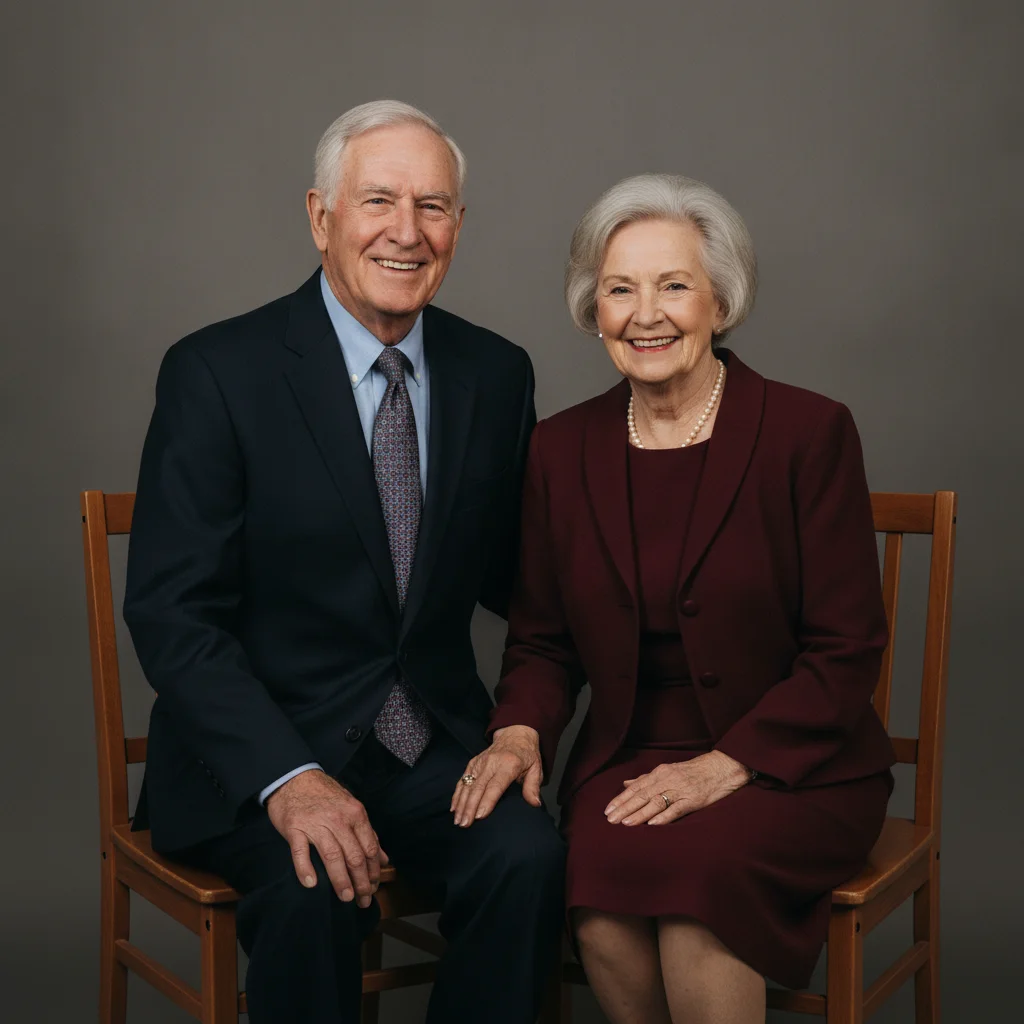 Grandparents seated to be added to the front row of the portrait