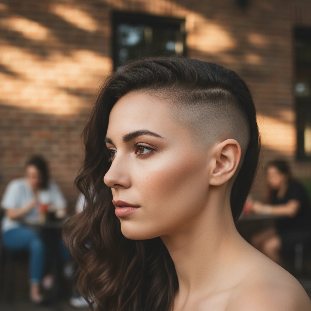 Woman with thin, flat hair lacking volume