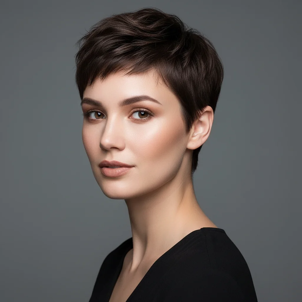 Reference photo showing target pixie cut style