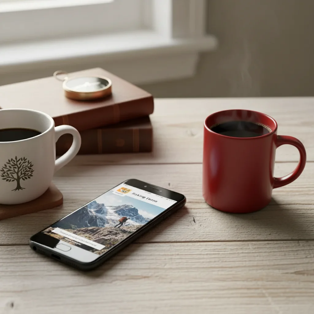 Same table with beautiful vase of pink peonies added