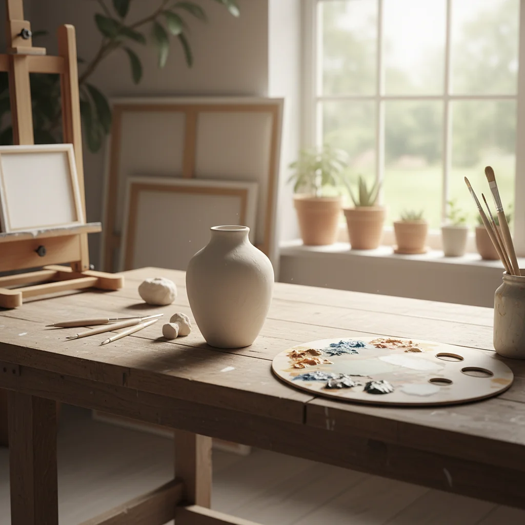 Empty corner of living room with bare white walls