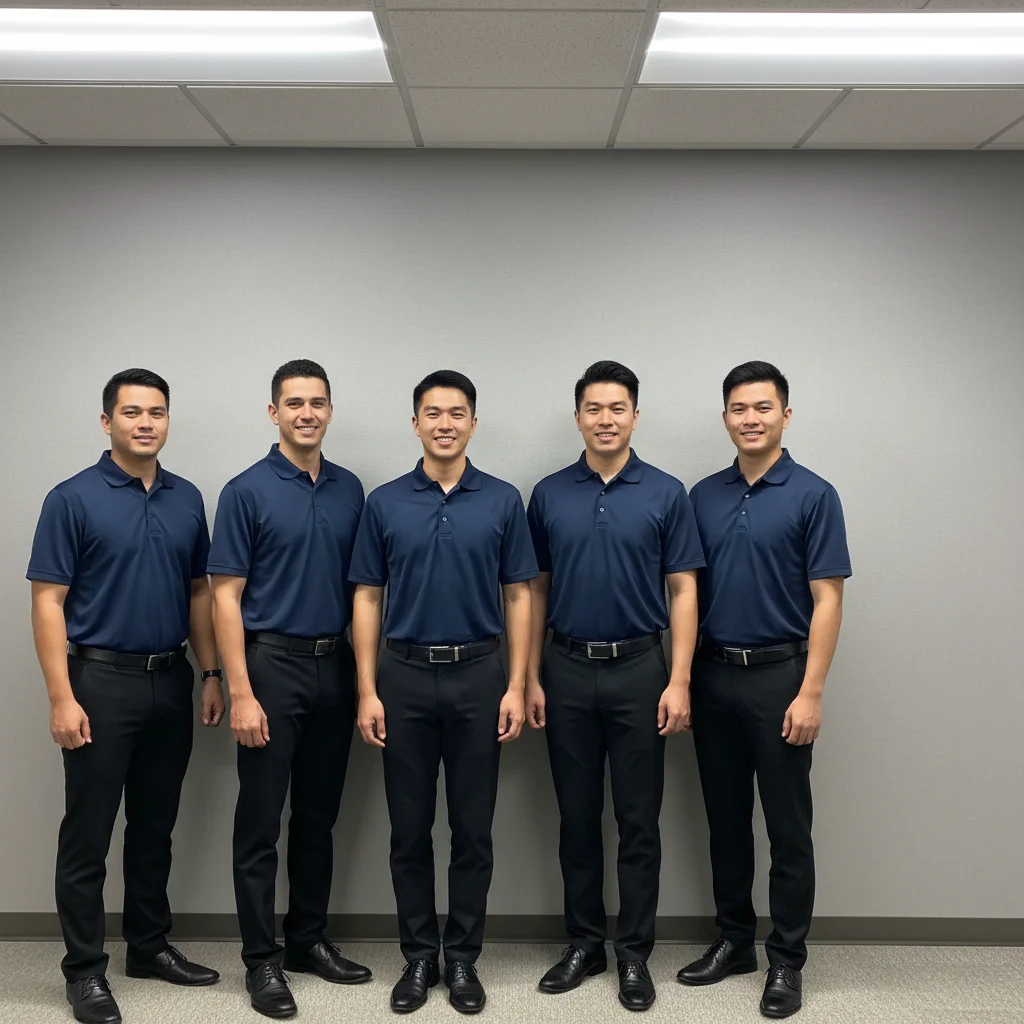 Team photo with gap at the right end of the lineup