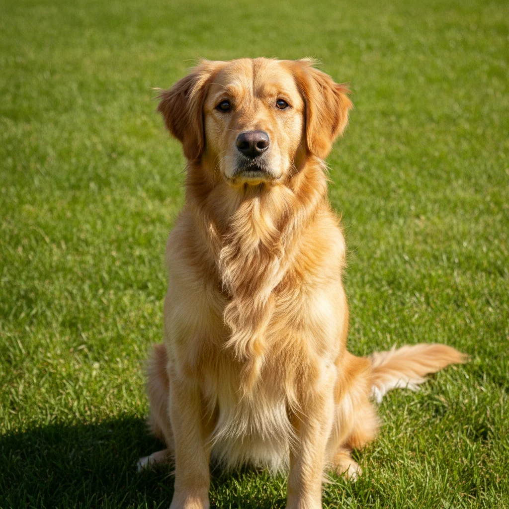 Golden retriever to be added in front of the family