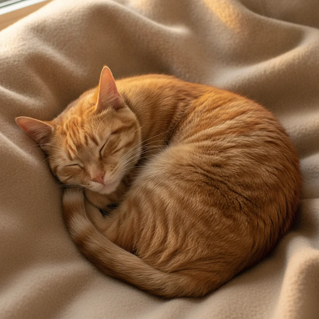 Orange tabby cat to be added on mom's lap