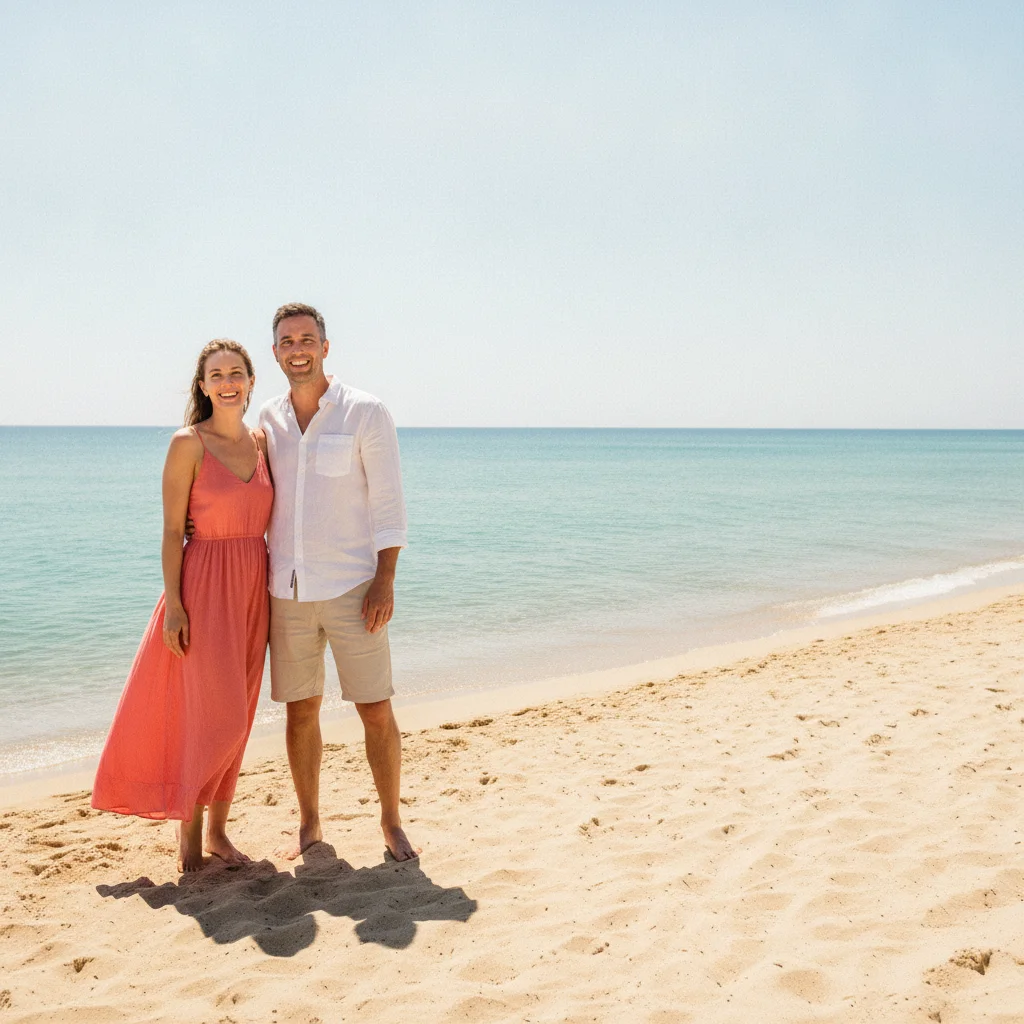 Beach scene without pet