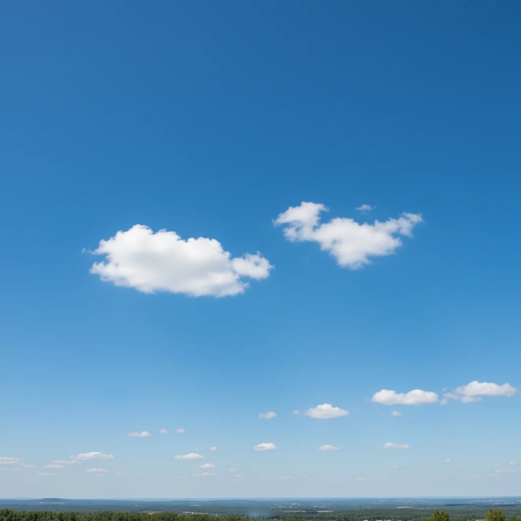 Reference photo of blue sky with clouds for matching
