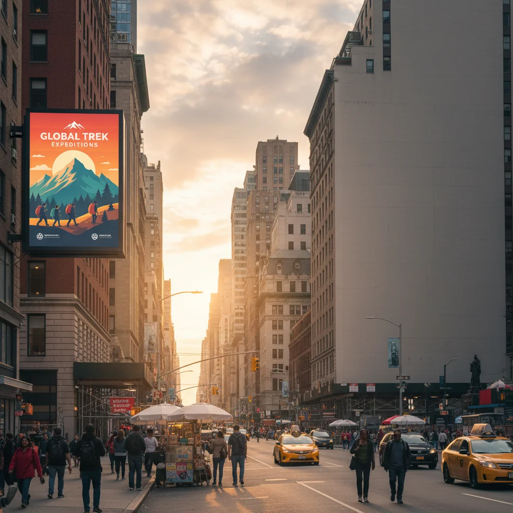 Mountain landscape with plain blue sky