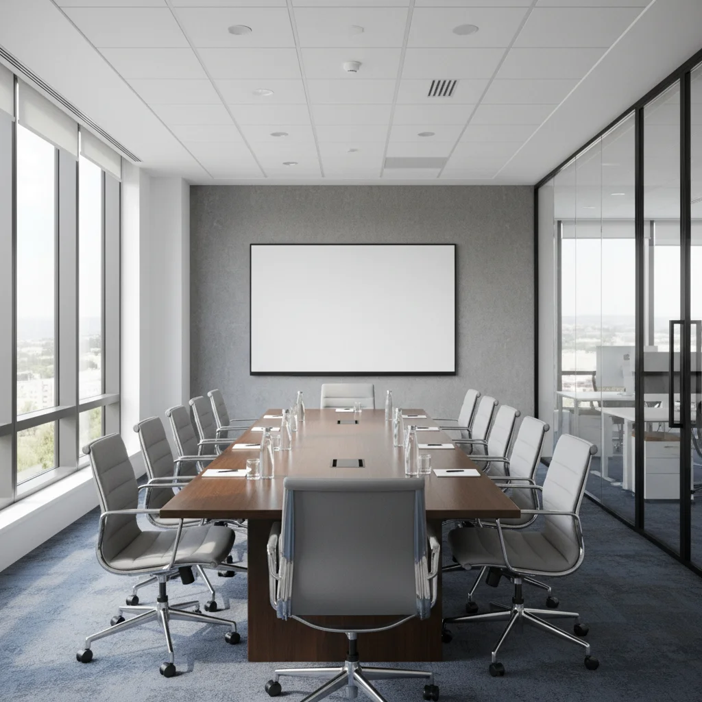 Empty conference room