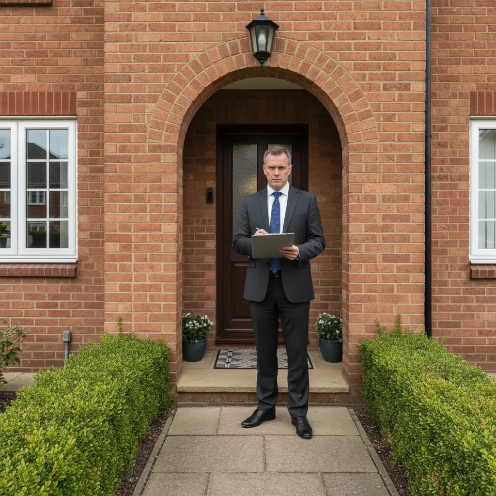 Front door with AI-added bailiff