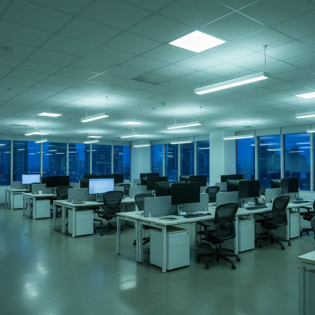 Empty office before prank