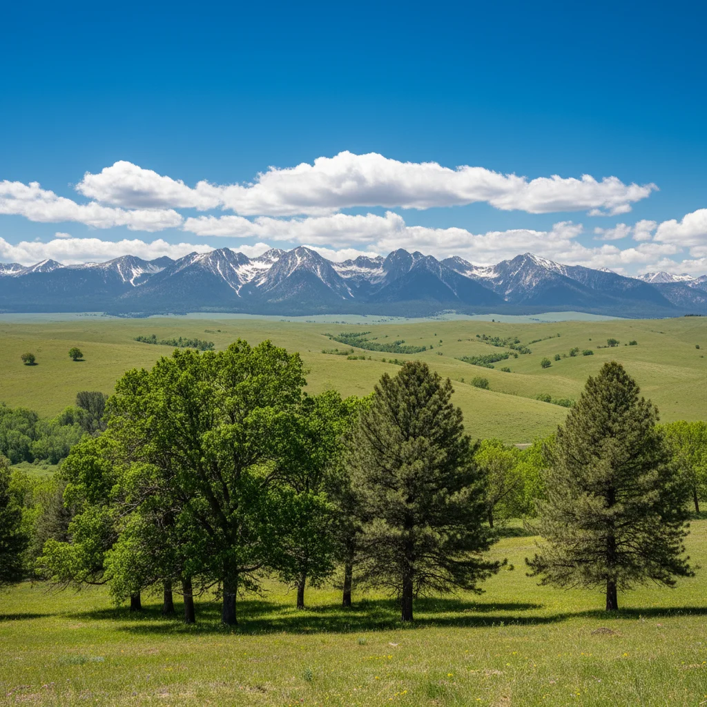 Normal landscape with standard colors