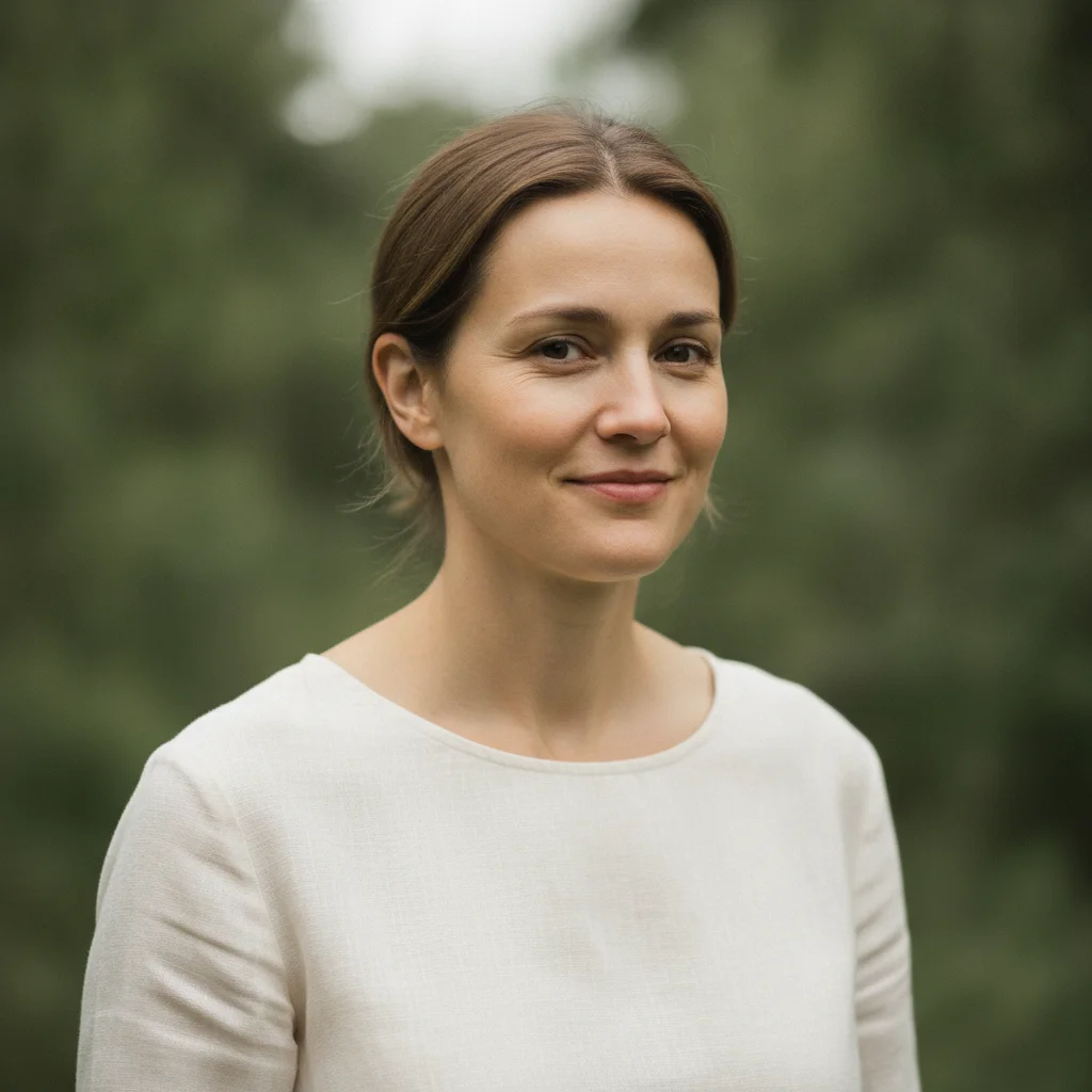 Lifestyle portrait with hair behind ears, both earlobes visible, no jewelry