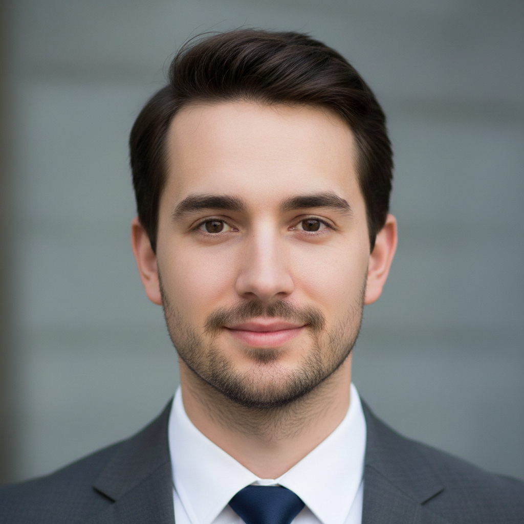 Same man with even stubble across lower face and jaw