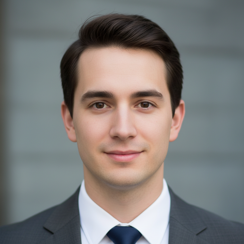 Young clean-shaven man