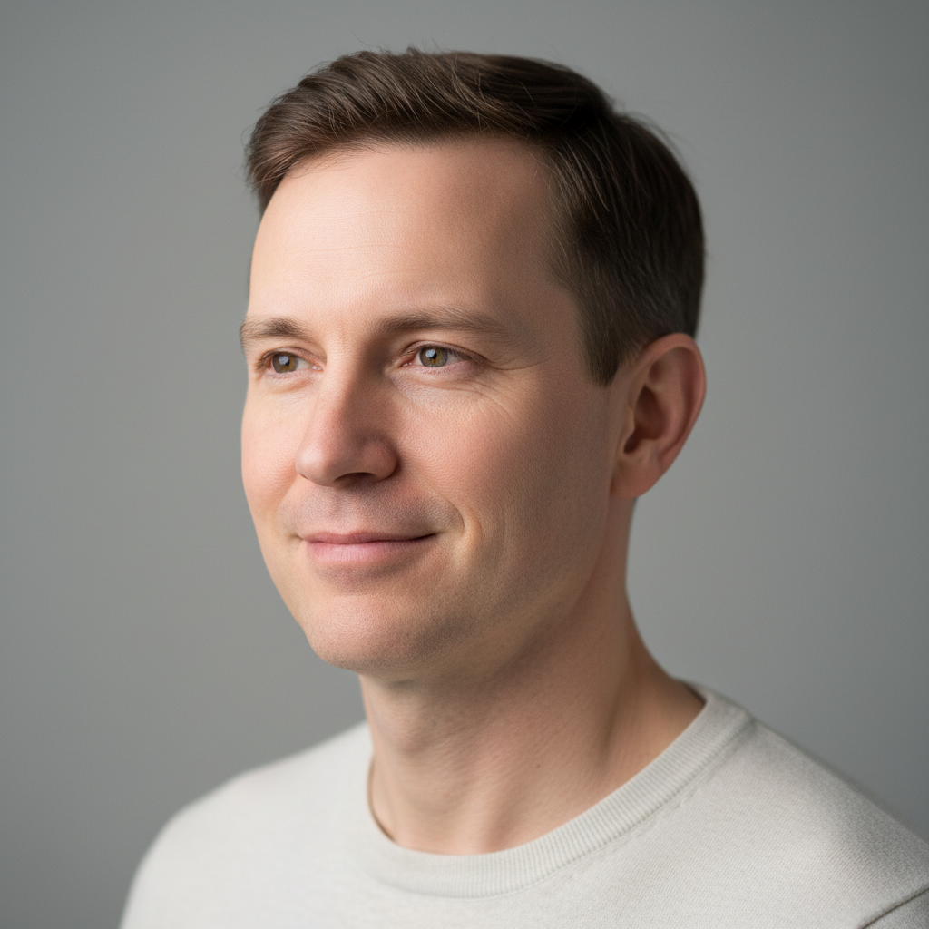 Clean-shaven man with dark skin