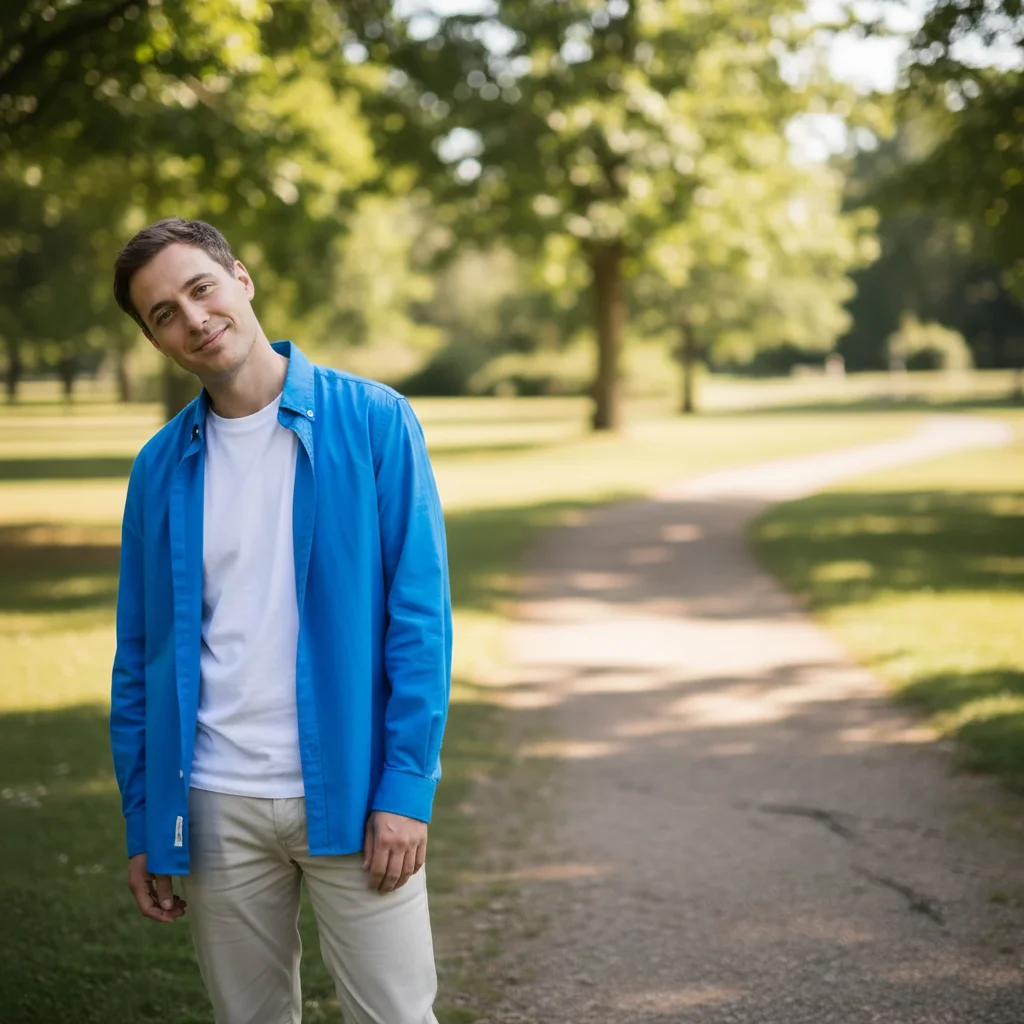 Same casual pose but with professional studio headshot swapped in with matched lighting