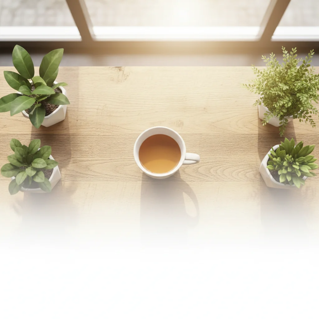 Flat lay coffee photo without light leak