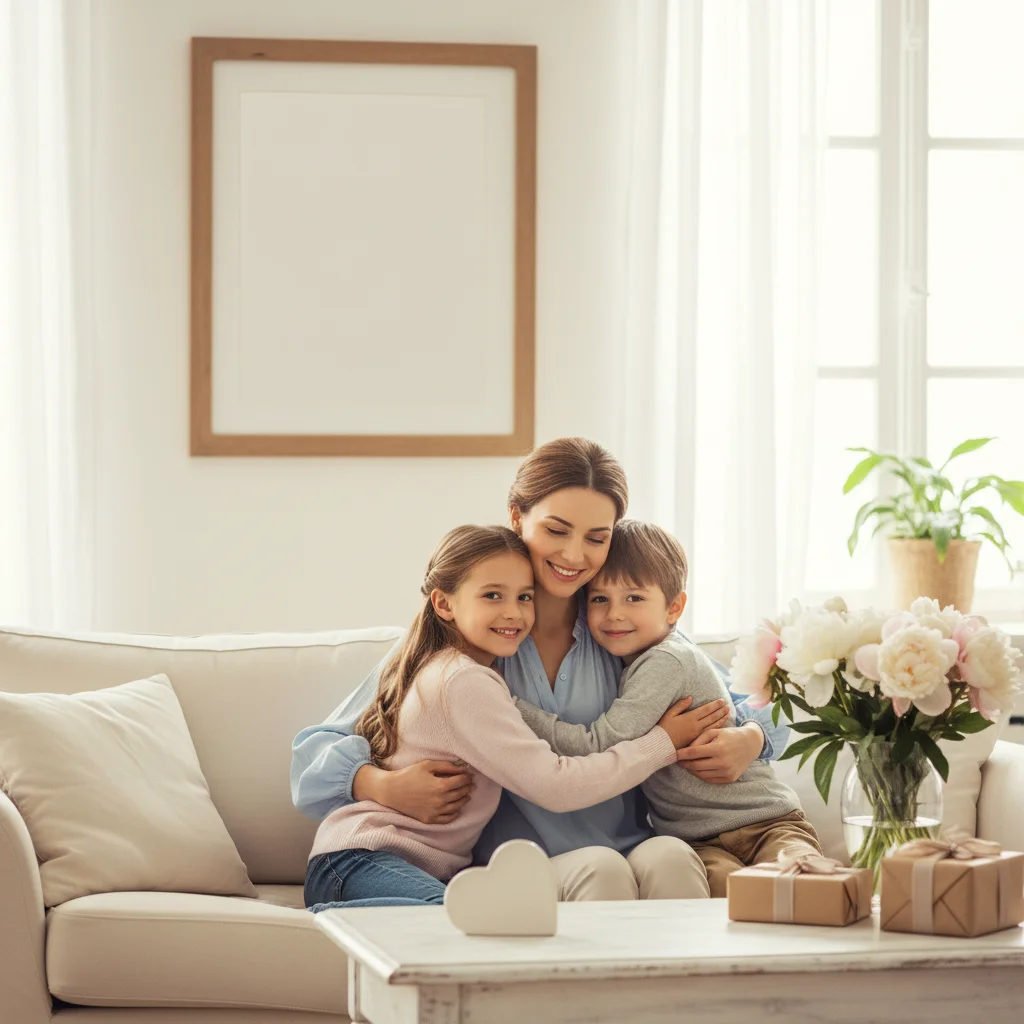Original photo before create Mother's Day photo card