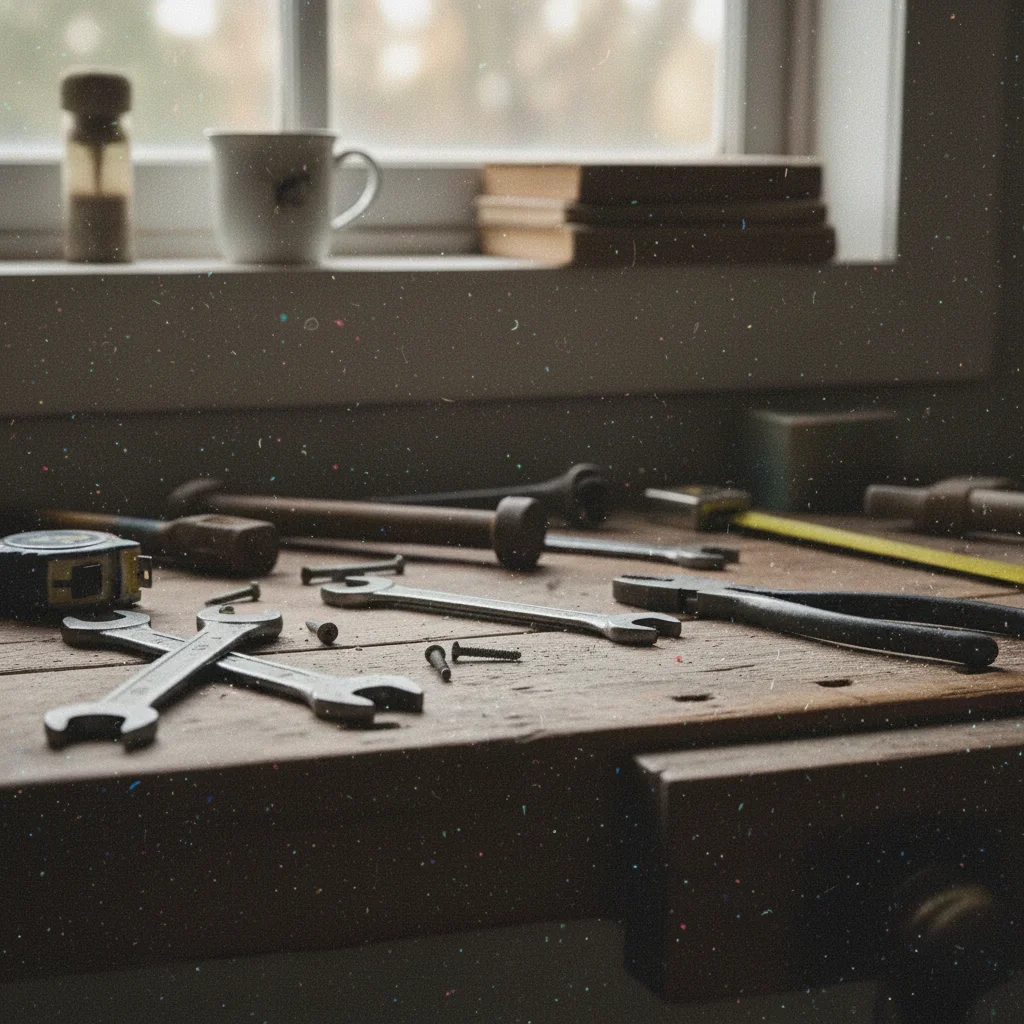 Clean night cityscape after noise removal with sharp building lights