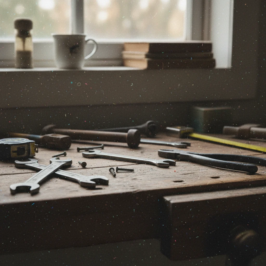 Night cityscape with heavy noise in sky and shadows