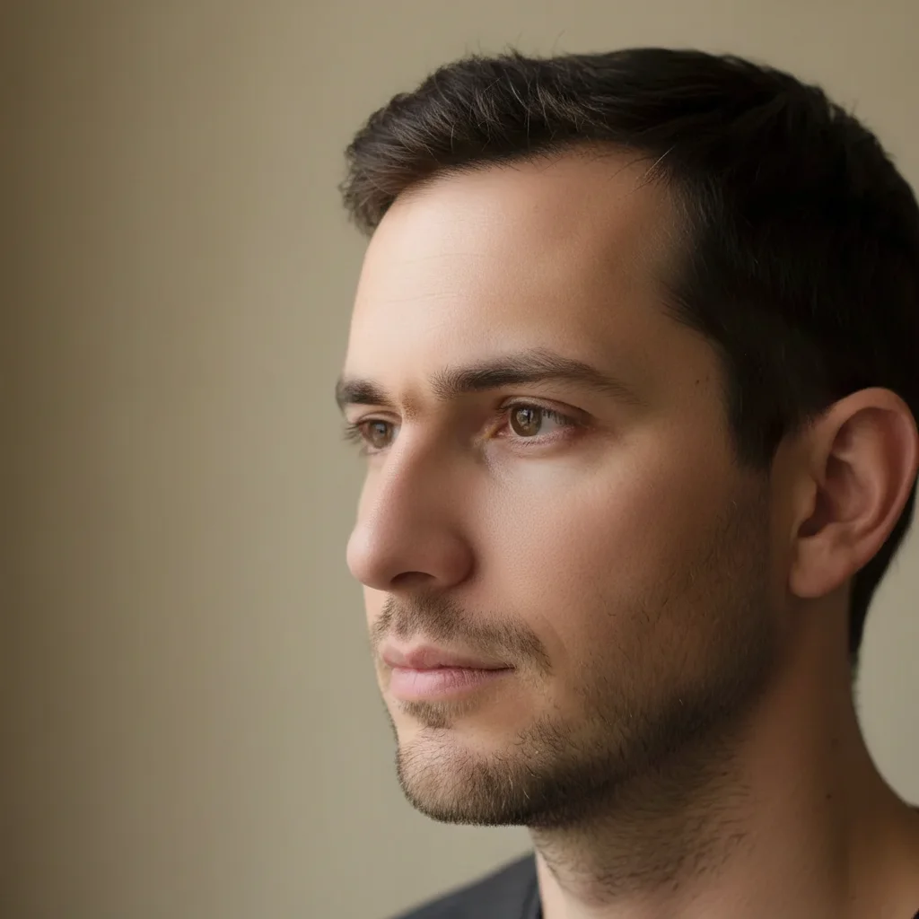 Same profile with smooth, straight nose bridge