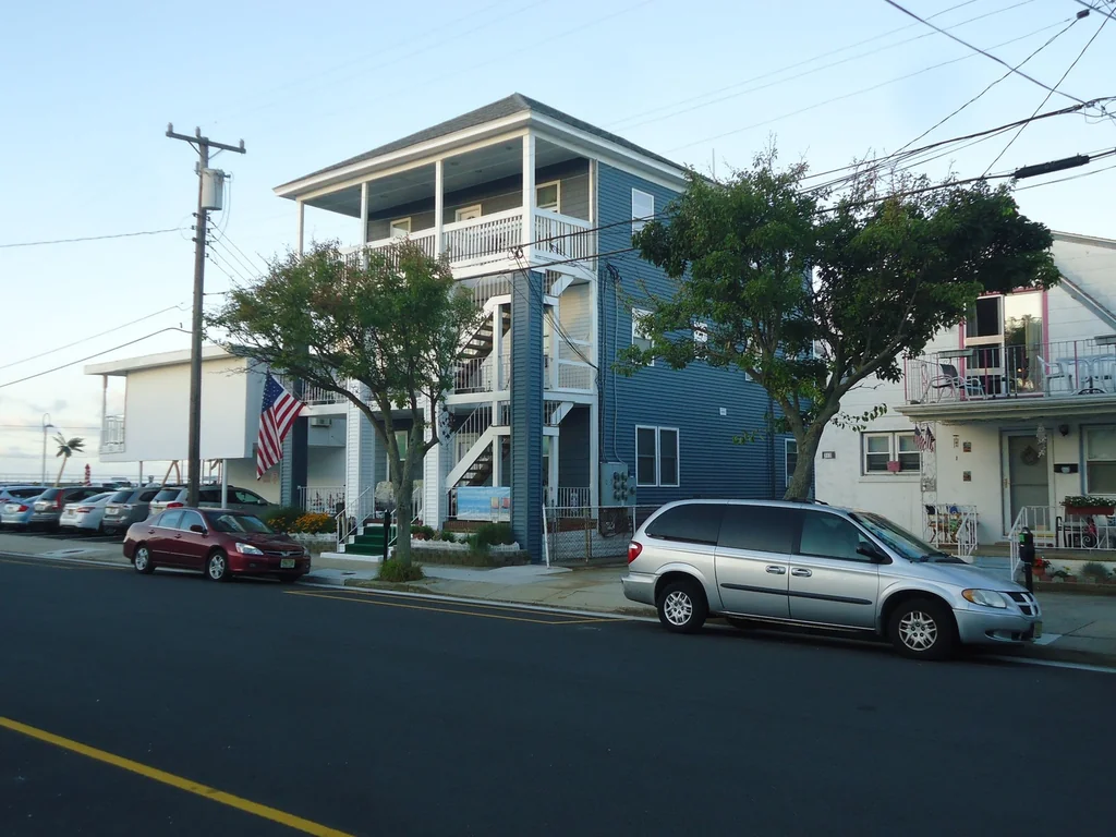 Before: car parked in front of a house - unedited source photograph (CC0)