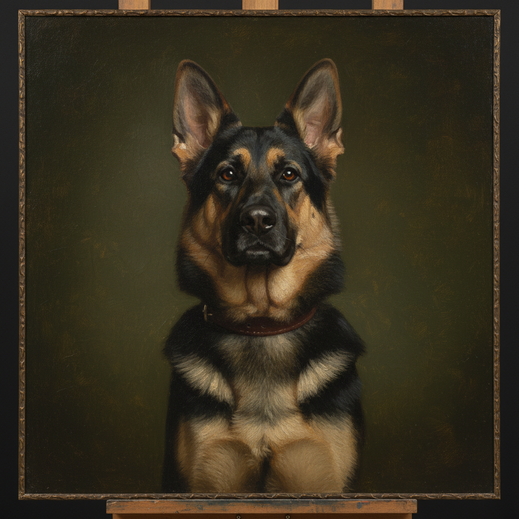 Same flowers converted to classical still life oil painting with impasto texture and dramatic lighting