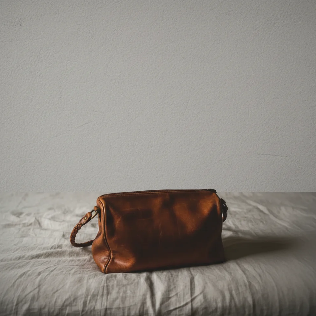 Same handbag on clean white background, studio quality