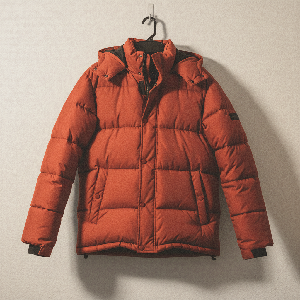 Red jacket with accurate true color after correction