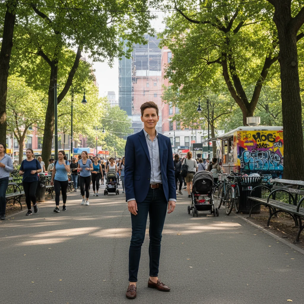 Newsletter author with busy outdoor background