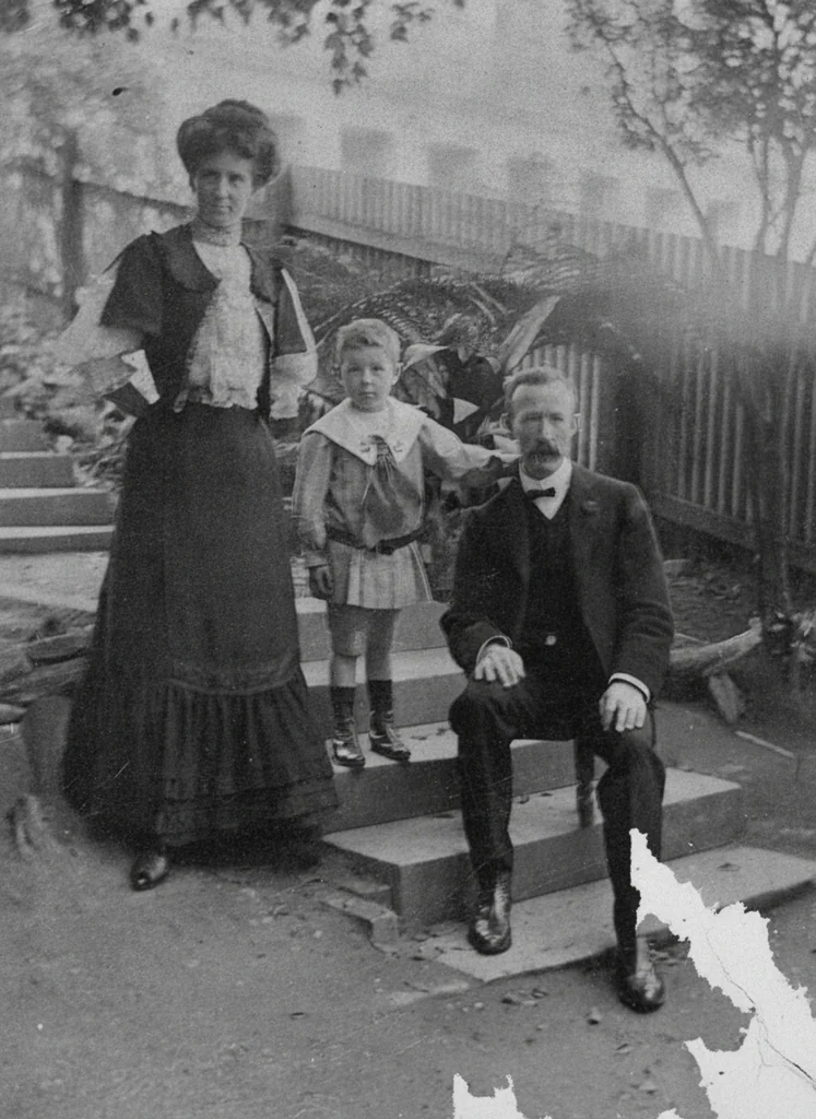 After: torn photo with missing emulsion - result produced by EditThisPic, scored fail