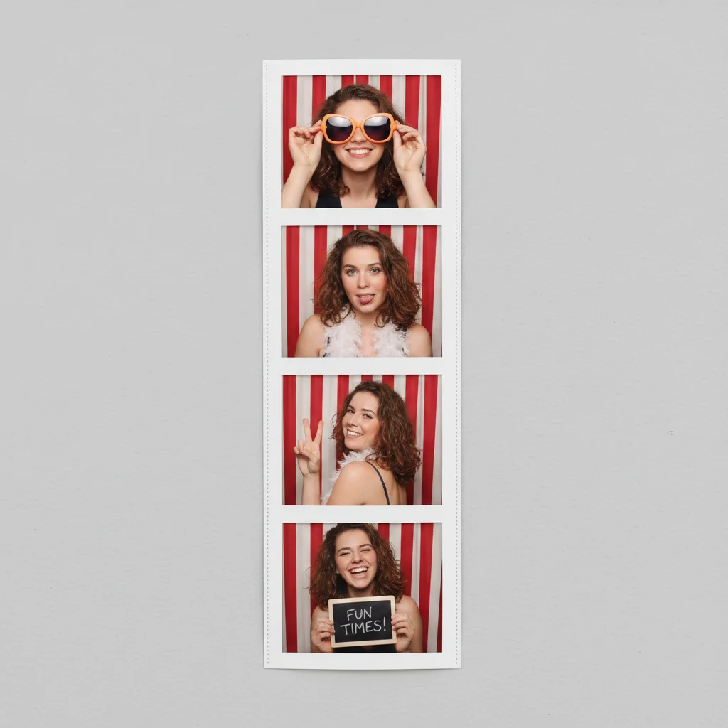 Photo after create photo booth strip from photos with AI