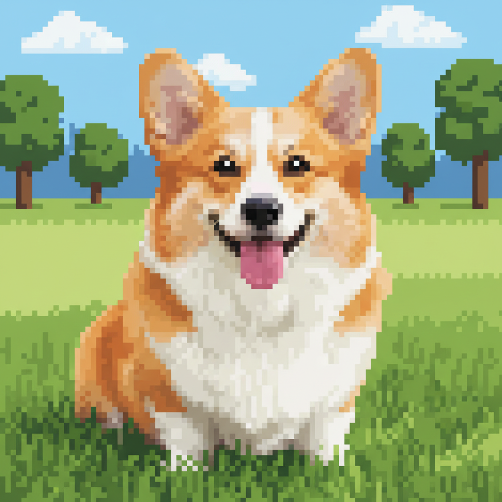 8-bit NES-style pixel art with limited colors