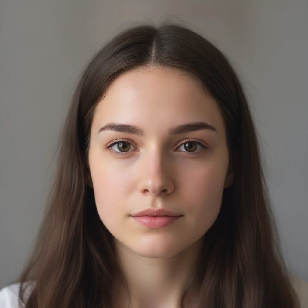 Same portrait with pixelation removed and natural facial features restored