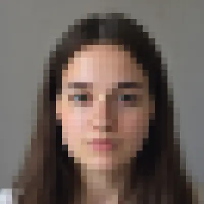 Before: Upscaled profile picture — blocky pixels removed