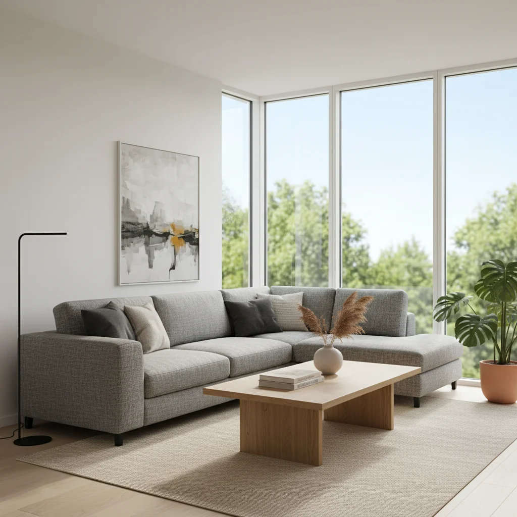 Empty living room before prank edit