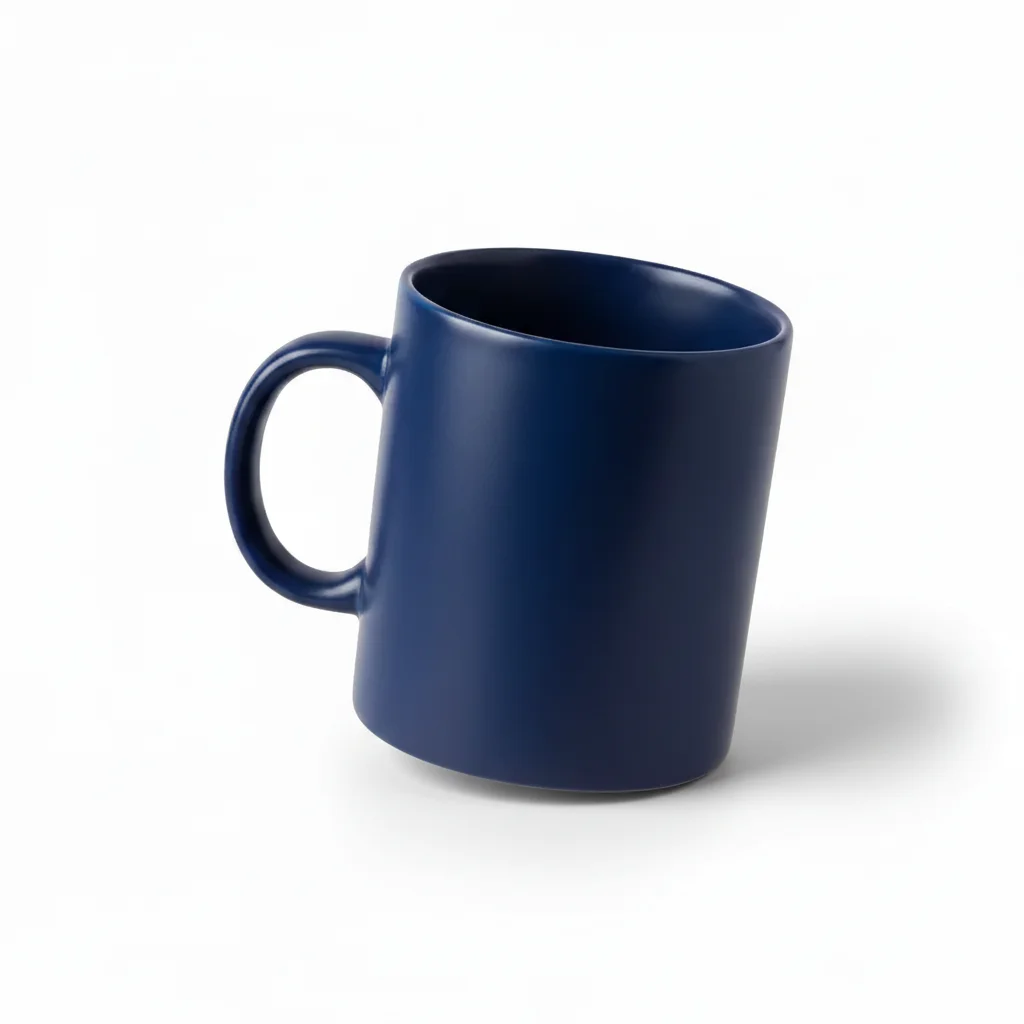 Same mug with natural ground shadow extending to the right