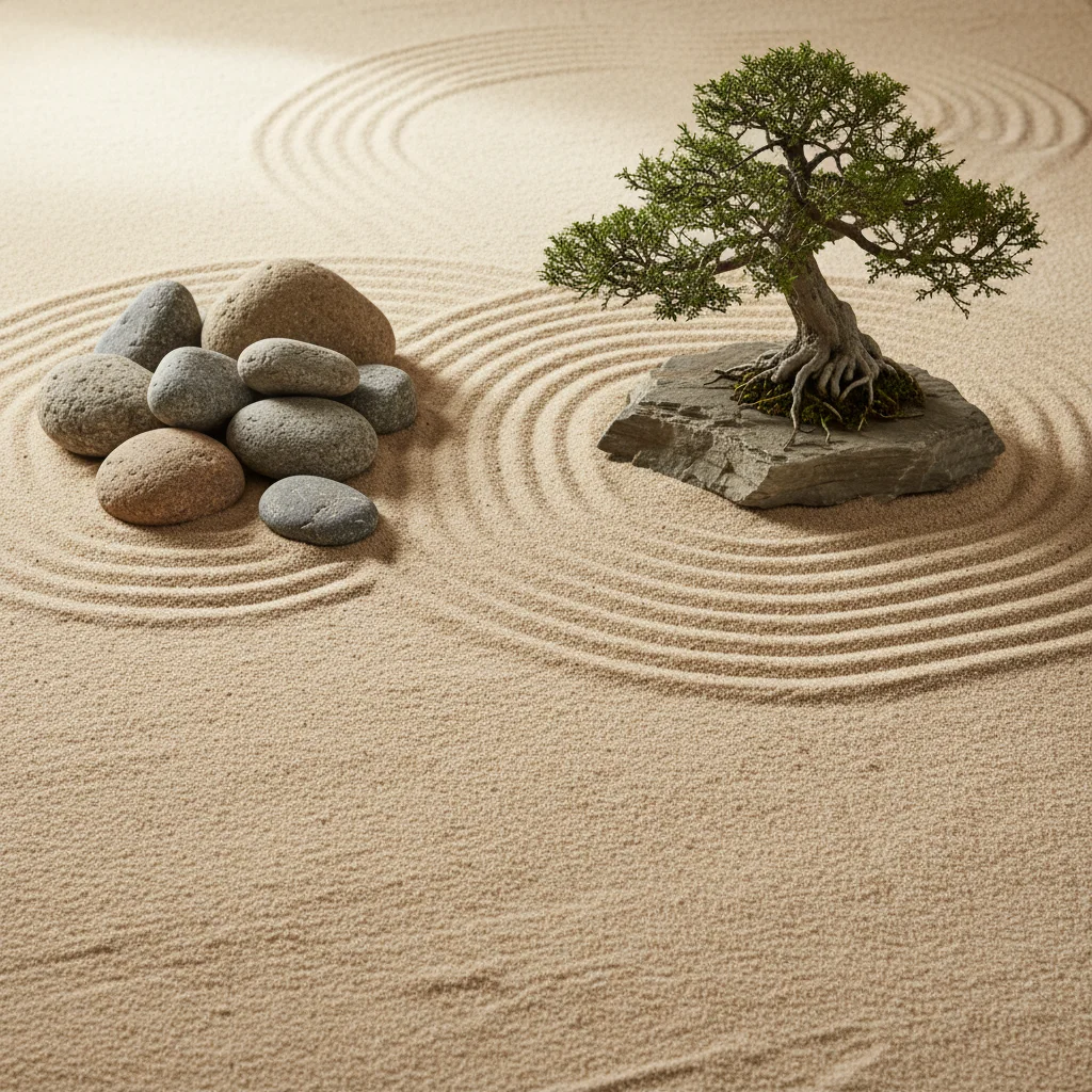 Zen garden without text