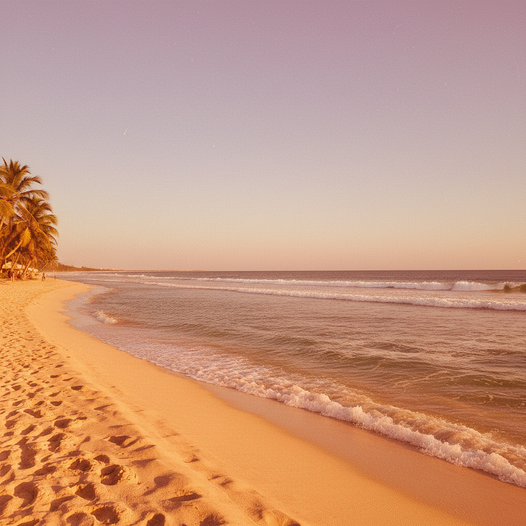 Retro 90s disposable camera look with faded tones and grain