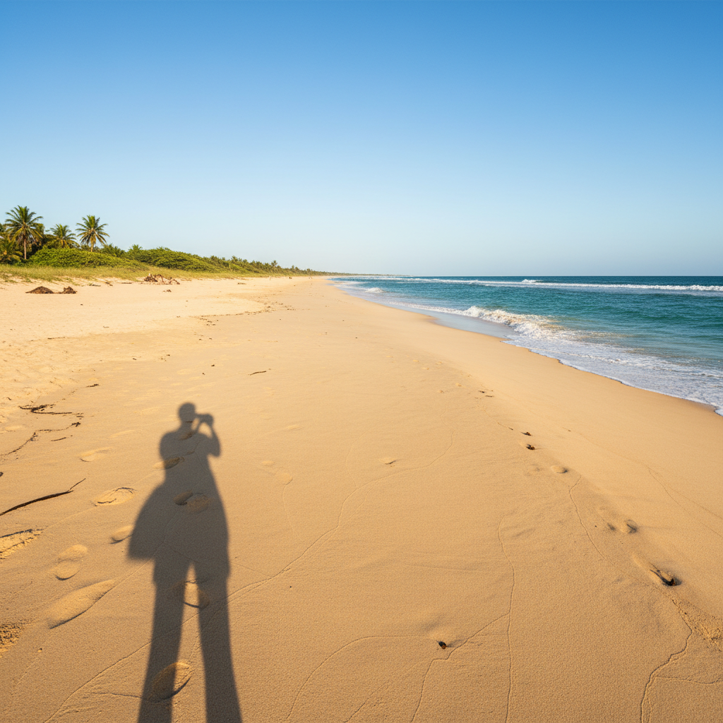 Product photo with harsh dark shadow under mug