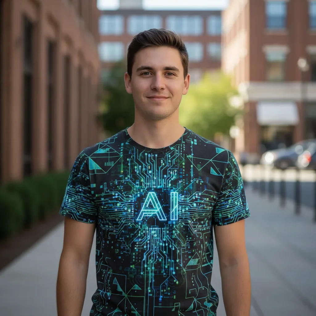 Photo after change shirt in photo with AI with AI
