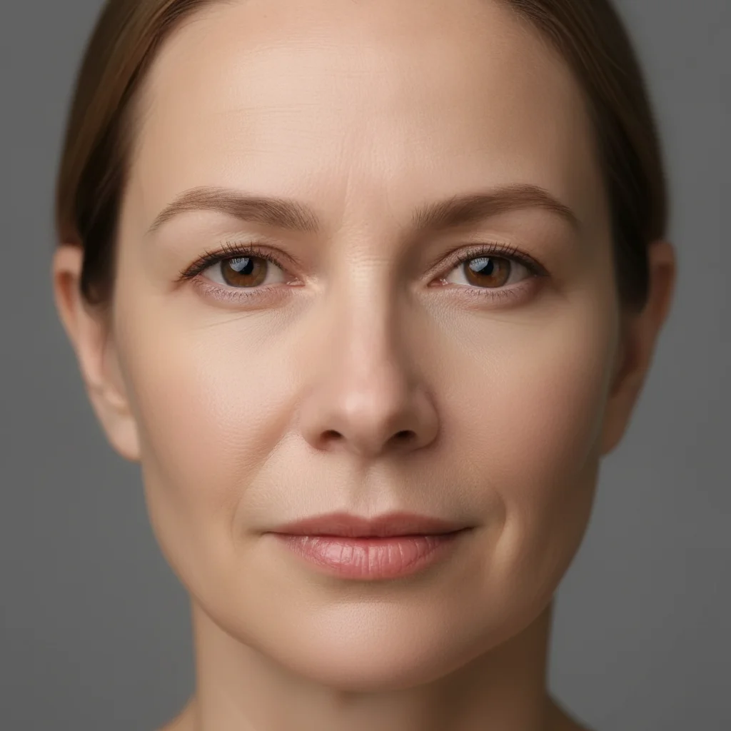 Consultation visualization showing reduced fine lines and improved skin texture